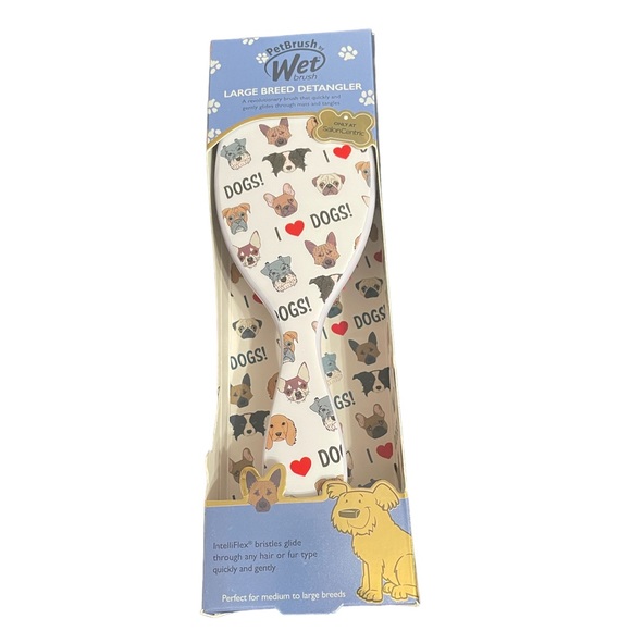 BNIB Wet Pet Brush, Large Breed Detangler - Picture 1 of 4